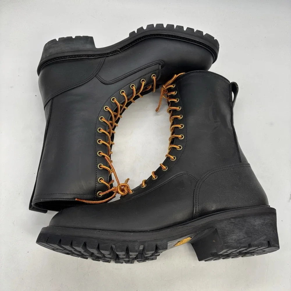 Hoffman's Lineman Logger Boots Mens 13 W USA Made 10